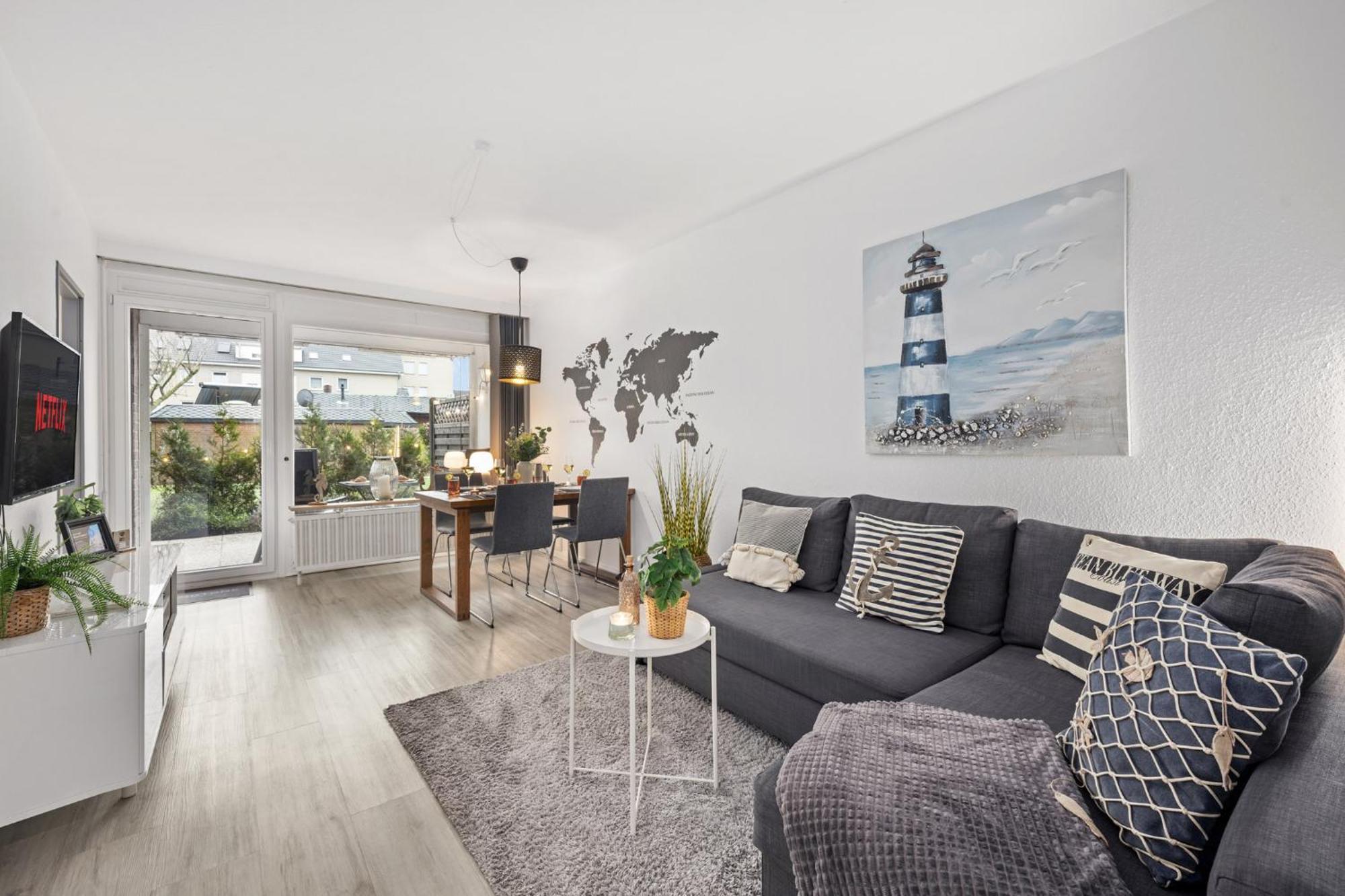Ferienwohnung Grey Pearl Büsum direkt an der Perlebucht Exterior foto